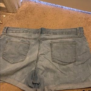 Blue jean shorts